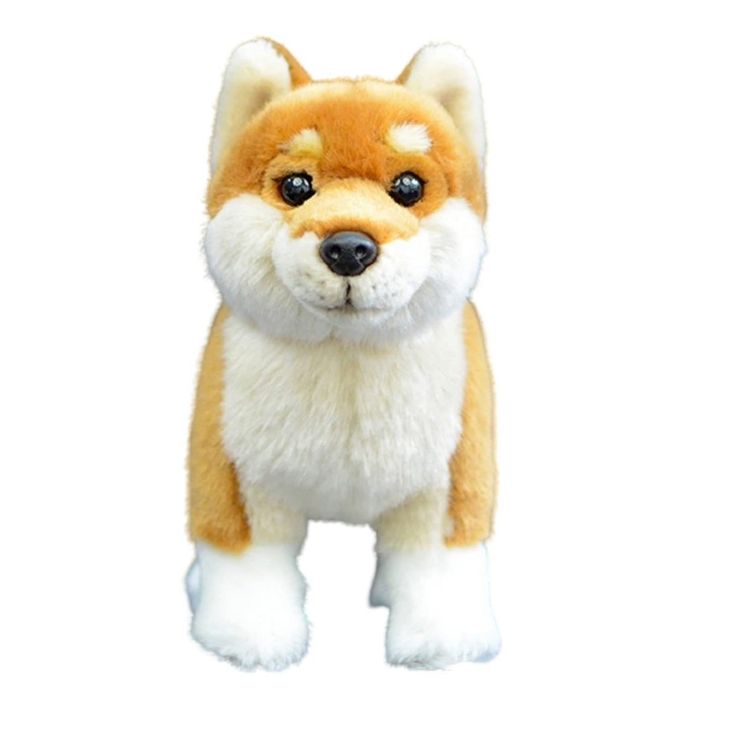 Realistic Shiba Inu Plush-Yellow 11.02",Dog Stuffed Animal,Soft Toy,Girl Toys,Gifts for Kids, Hugging Toy