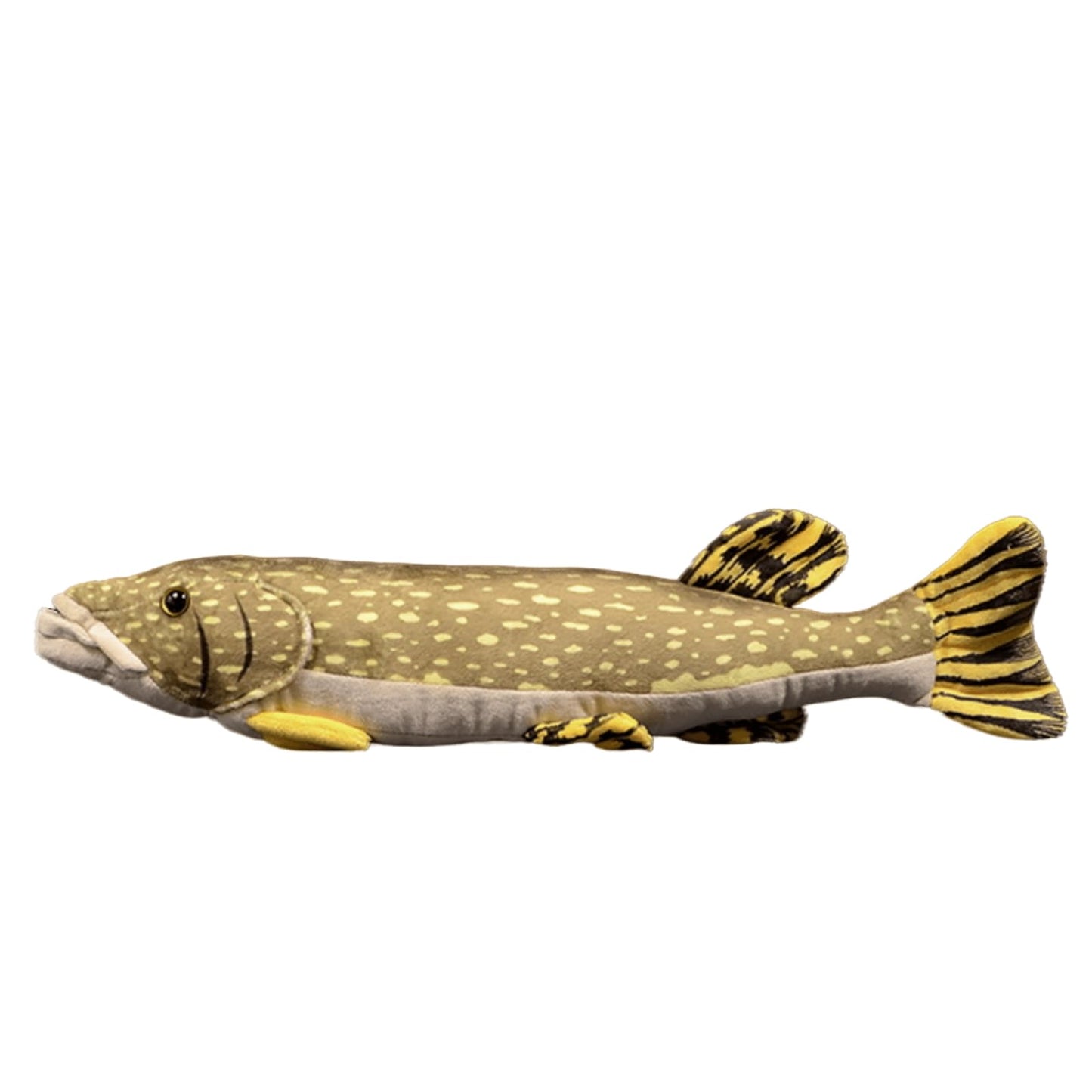 Pike Fish Plush Toy - Simulation 18.5" Lifelike Ocean Stuffed Animals Pike Plushie Toys Figur, Soft Sea Creatures Fish Model Plush Toy for Kids