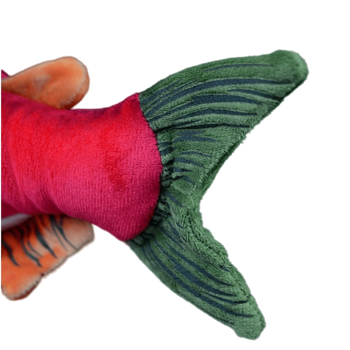 Simulation Sockeye Salmon Plush-Red 15",Soft Fish Stuffed Animal,Cuddly Toys,Children's Day Gifts for Kids,Girls Stuff