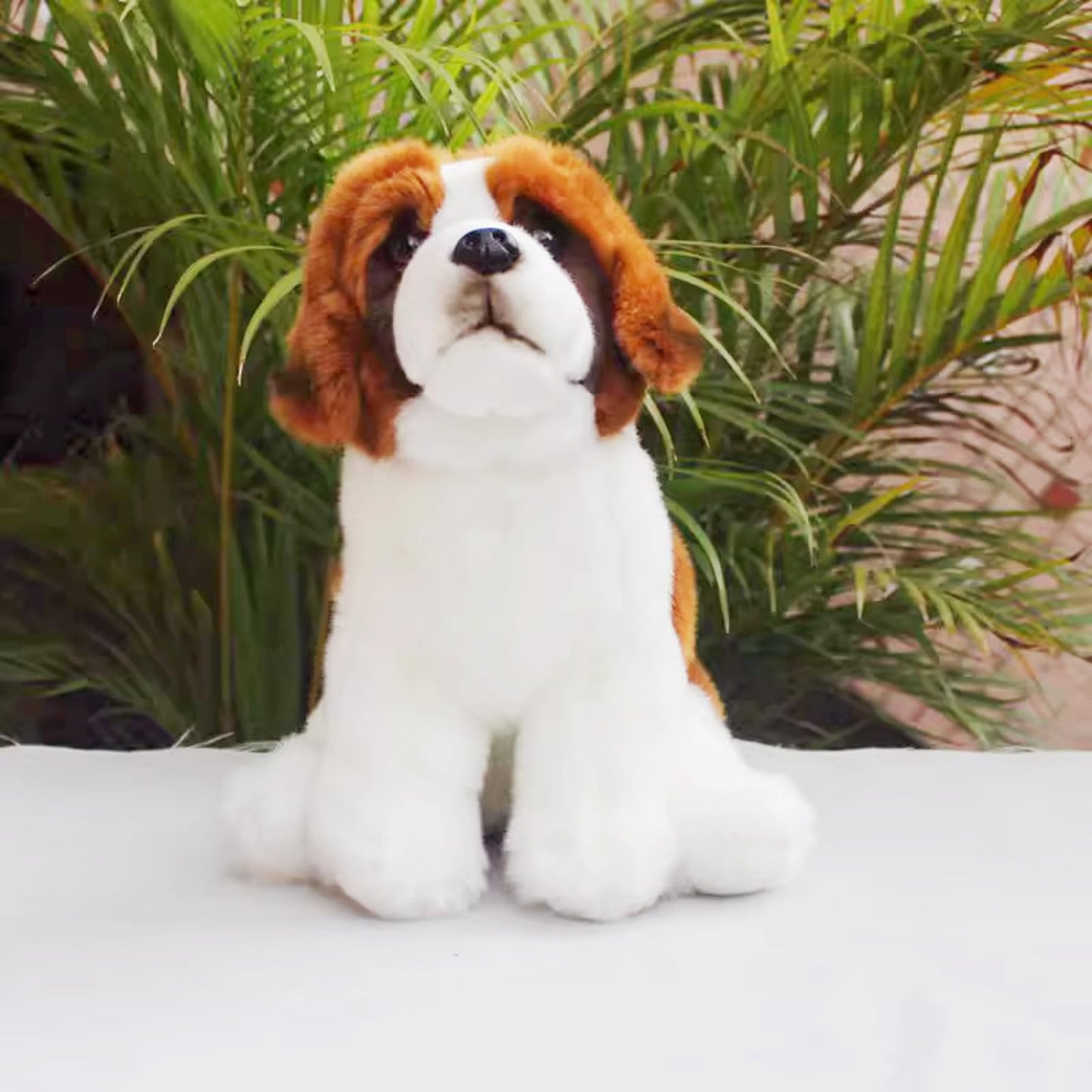 Saint Bernard Dog Stuffed Animal-Sitting Brown,Puppy Plush Toy, Dog Stuffed Animal,Soft Gifts Toy for Kids,Home Decor,Hugging Toy