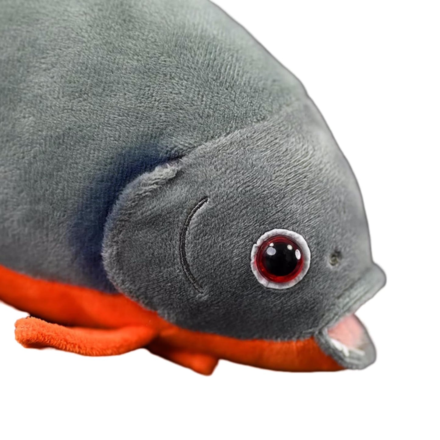 Simulation Piranha Plush,Lifelike Piranha Model,Fish Stuffed Animal,Soft Toy,Gifts for Kids,8.5 Inches Long