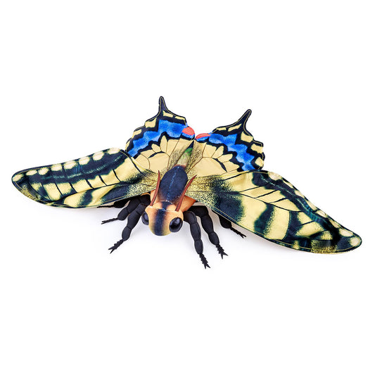 Realistic Swallowtail Butterfly Stuffed Animal-Yellow 10 Inch,Beautiful Moth Plush Toy