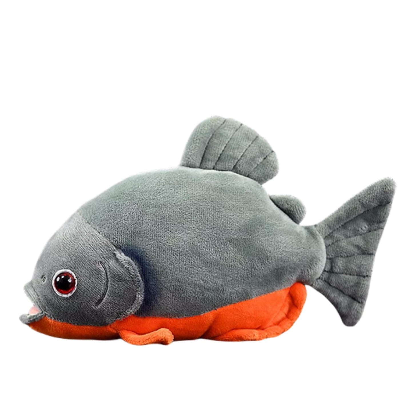 Simulation Piranha Plush,Lifelike Piranha Model,Fish Stuffed Animal,Soft Toy,Gifts for Kids,8.5 Inches Long