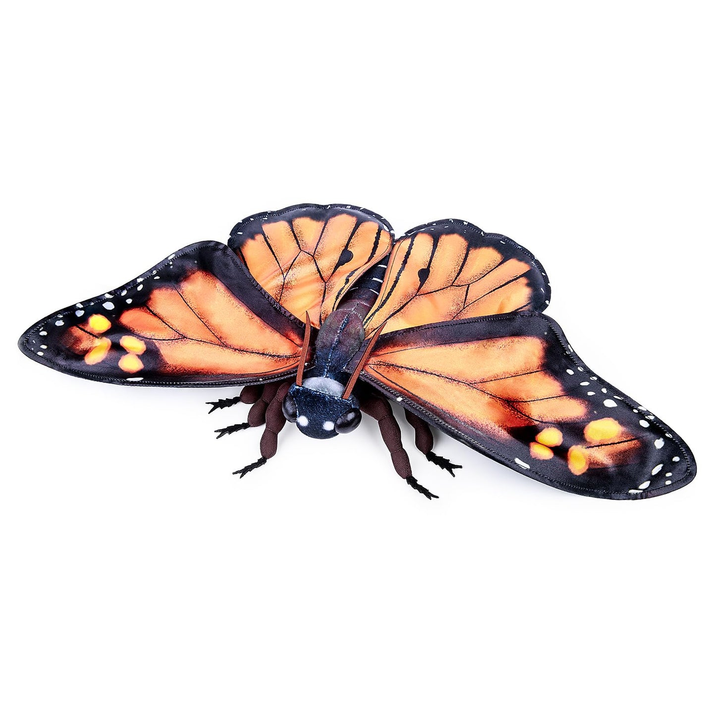 Realistic Monarch Butterfly Stuffed Animal-Orange 10 Inch,Beautiful Moth Plush Toy