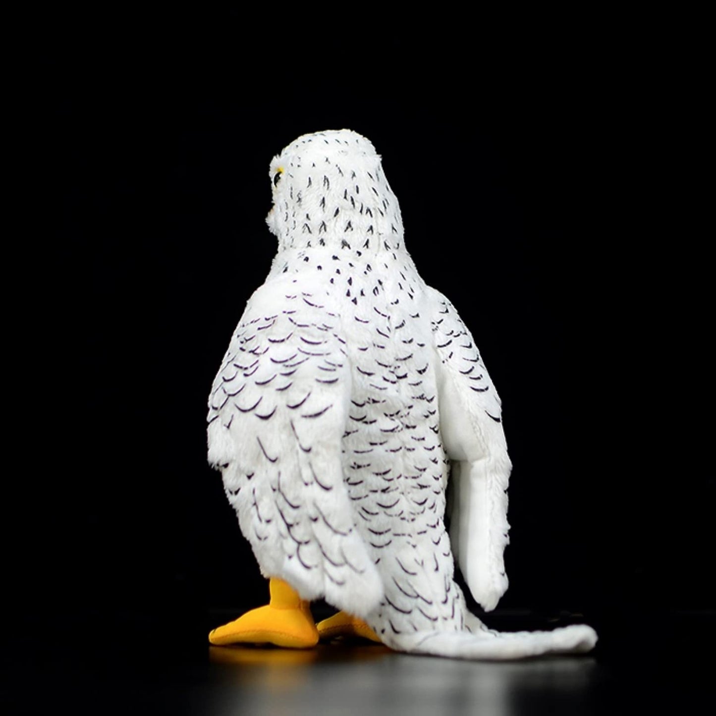Lifelike Gyrfalcon Stuffed Animal-White 9.8" White Gyrfalcon Stuffed Animal,Cute Simulation Gyrfalcon Plushies, Toy Model Gifts,Stuffed Animals for Kids, Home Decor