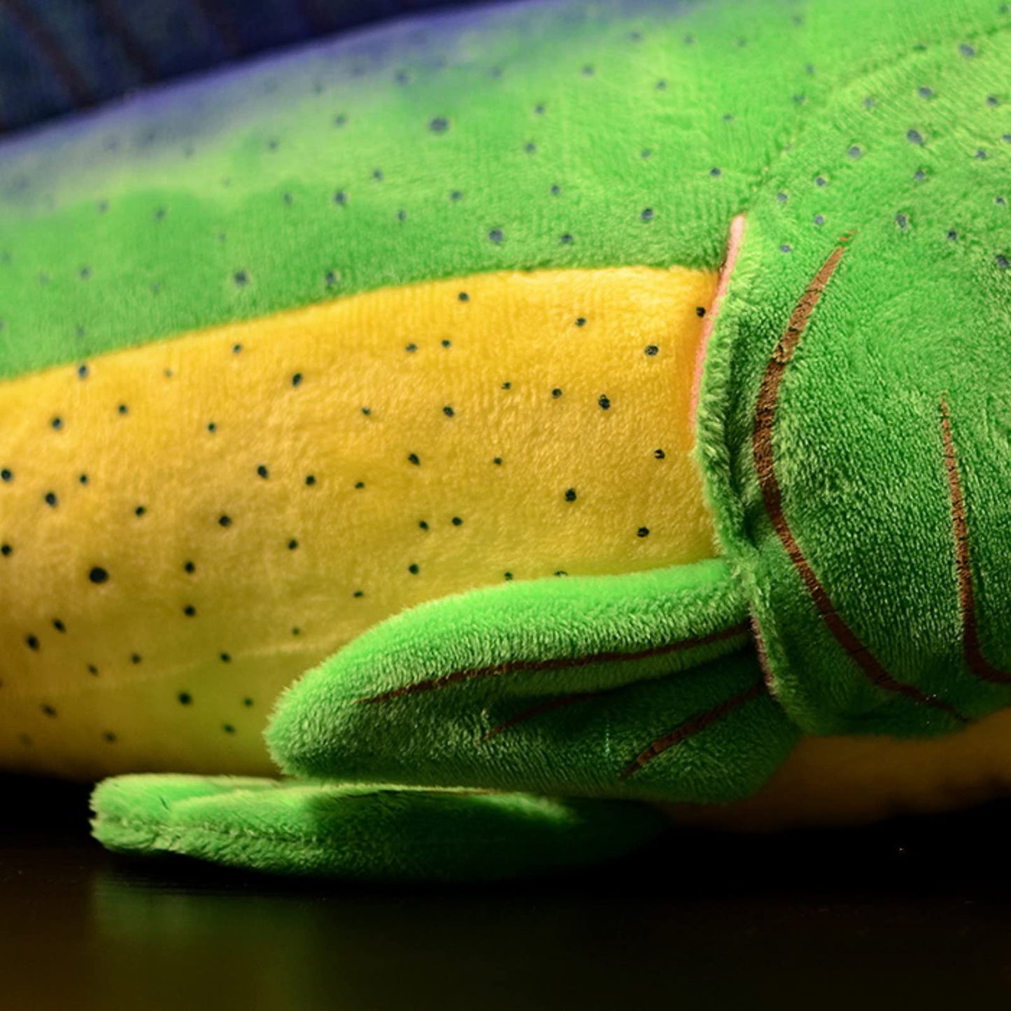 Simulation Mahi Mahi Toy,Ghost Saury Fish,Stuffed Fish Animal,Gifts for Kids,Sea Creatures Model Dolls Plushie-17 Long