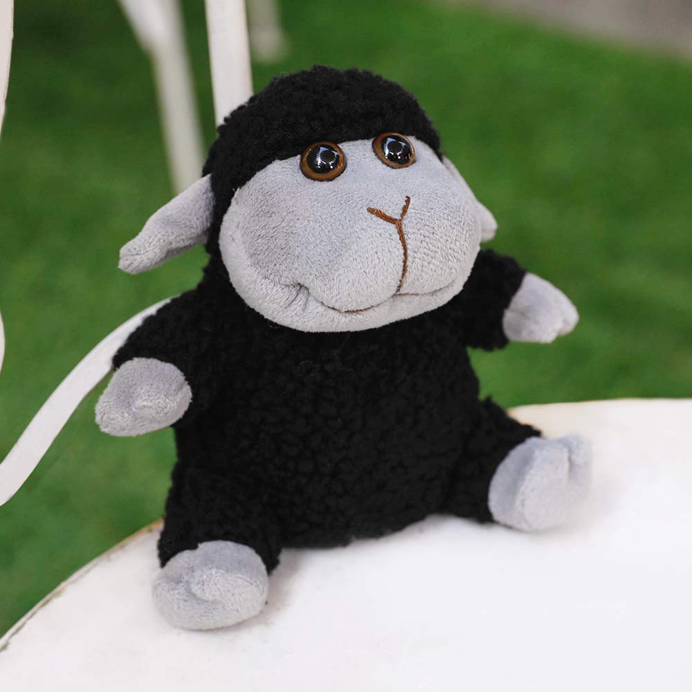 Sheep Stuffed Animal Lamb Plush Decorations 3Pcs (Sitting, Standing, Kneeling) White Sheep Toys Gift for Kids Little Girl/Boy