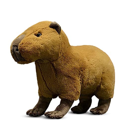 Realistic Capybara Stuffed Animal-Pink 12.6",Capybara Plush Toy, Soft Animals Toy,Girl Toys,Gifts for Kids
