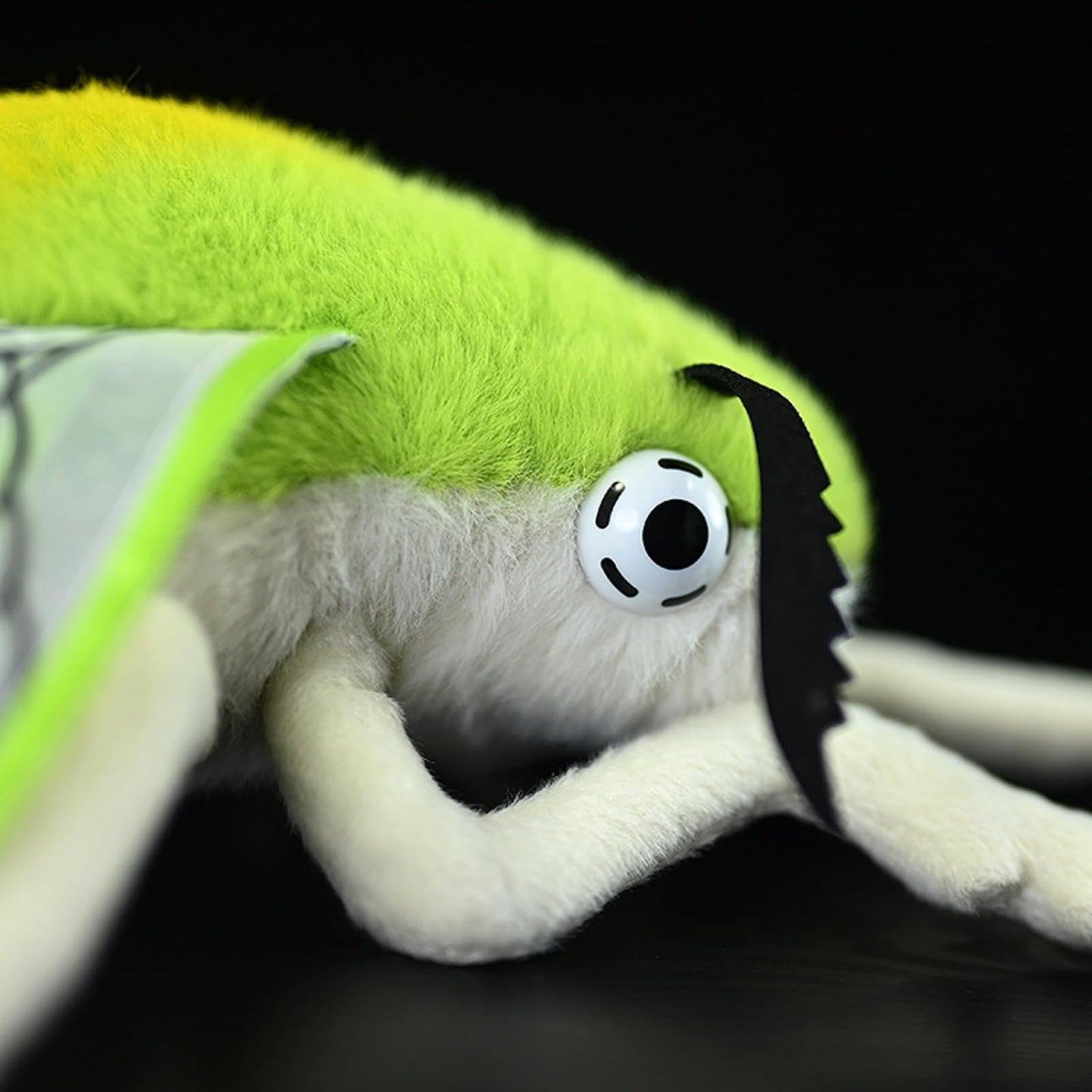 Realistic Cephonodes Hylas Plush Animal - Yellow 9.8 Inch,Pellucid Hawkmoth Plush Toy, Soft Moth Stuffed Toy for Kids, Home Decor, Cuddle Toy