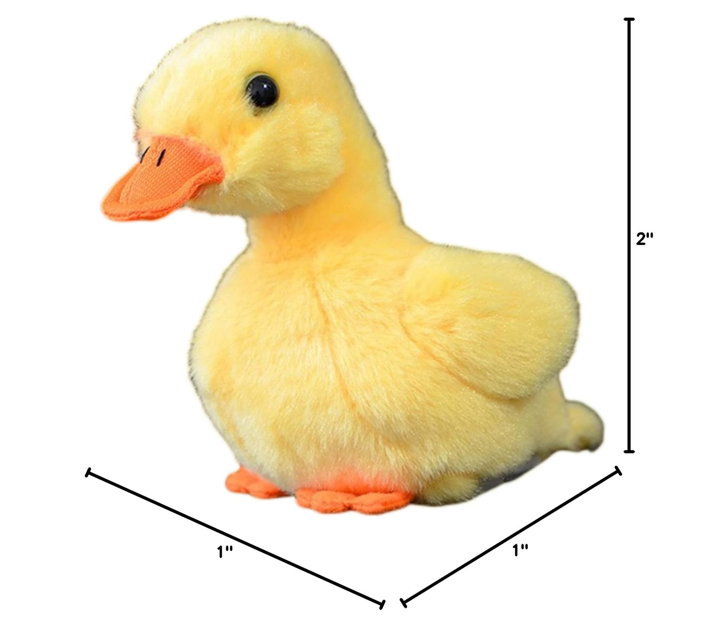 Lifelike Duck Stuffed Animal-Yellow 6",Duck Plush Animal,Soft Duck Plush Toy,Girl Toys,Gifts for Kids, Baby Gift