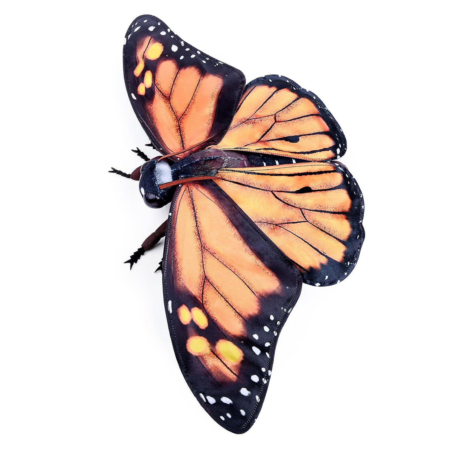 Realistic Monarch Butterfly Stuffed Animal-Orange 10 Inch,Beautiful Moth Plush Toy