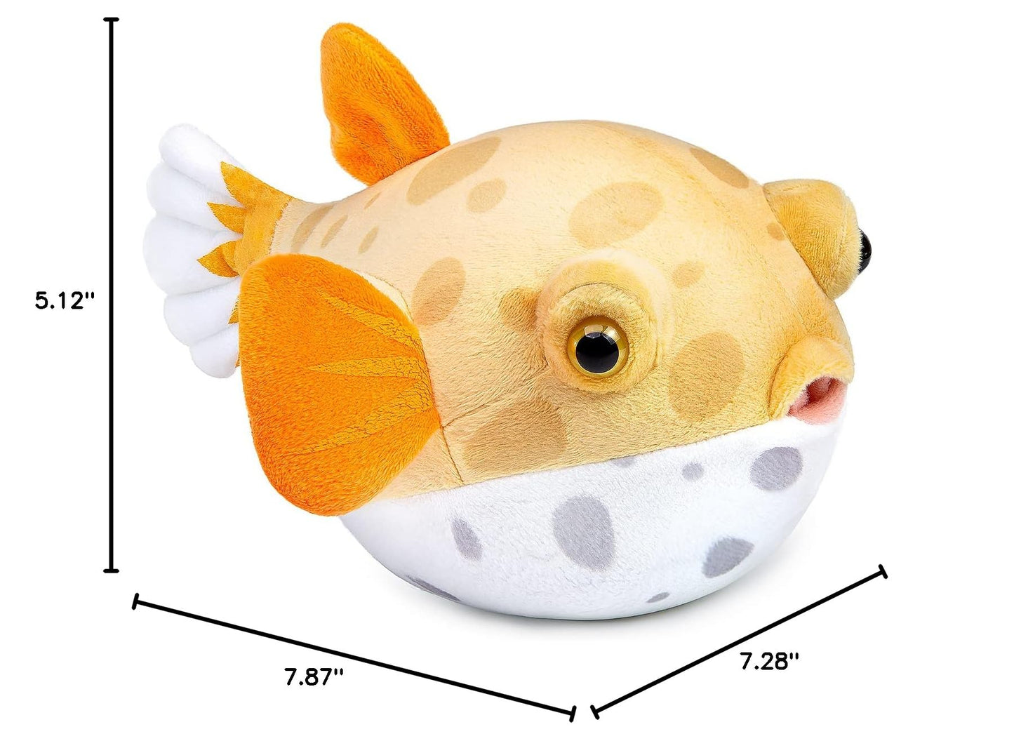 Cute Pufferfish Plush Toy, Fish Stuffed Animal, Plush Toy, Gifts for Kids, Fish 7 Inches Yellow